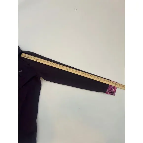 MARMOT WOMENS LIGHTWEIGHT LONG SLEEVE PULLOVER 3/4 ZIP JACKET BASELAYER PURPLE - Picture 13 of 13